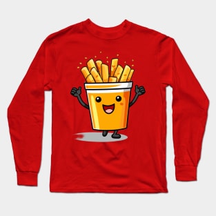 kawaii french fries T-Shirt cute Long Sleeve T-Shirt